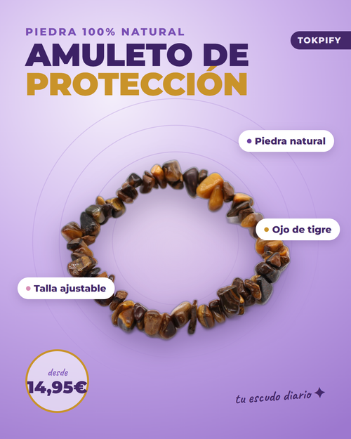 Pulsera de protección ojo de tigre amuleto